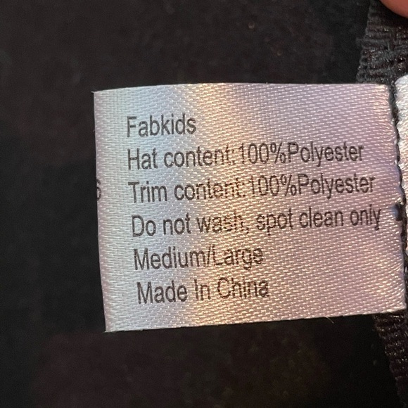 Black felt Floppy Wide Brim Hat Size M/L - Picture 9 of 10